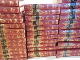 Complete set of 52 (red) HARVARD CLASSICS cr.  1909,  1965 ptg. ,  Deluxe Edition 3