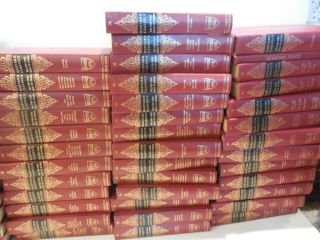 Complete set of 52 (red) HARVARD CLASSICS cr.  1909,  1965 ptg. ,  Deluxe Edition 4