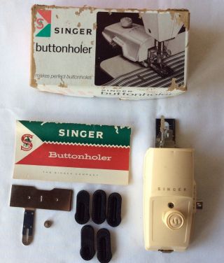 Vintage Singer 1960 Buttonholer Sewing Machine Attachment 489510