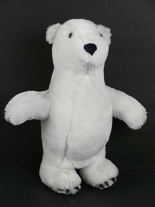 Dakin Polar Bear Stuffed Animal 1975 Vintage Plush White 15 " Tall Made In Korea