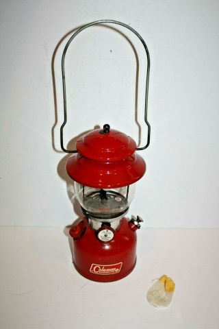 Vintage 1970 Coleman Single Mantle Red Lantern 200a195 200 A