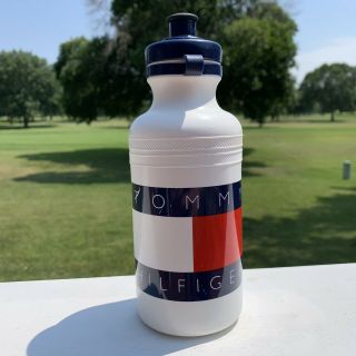 Vintage TOMMY HILFIGER Water Bottle SPECIALIZED Flag Cycling Pull Up Distressed 3