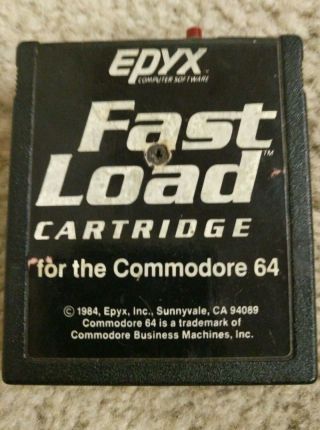 Epyx Fast Load Cartridge For The Commodore 64/128 With Reset Switch C64 (c) 1984