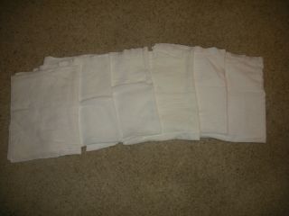 Vintage Gerber Birdseye Cloth Cotton Diapers 27 " X 24 " Pre - Ownedlot Of 6 - Euc