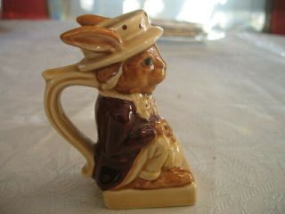 Vintage Miniature March Hare & Dormouse Toby Jug Staffordshire England 1982