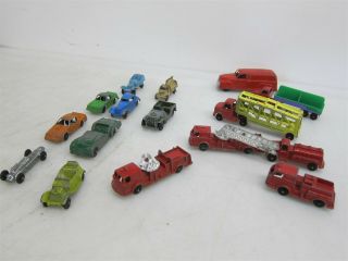 Vintage Tootsie Toys Die Cast Cars Roadster Fire Trucks,