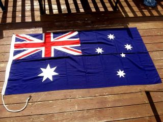 Vintage Large Australian Flag 36 X 73