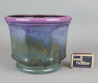 Vintage 60 - 70 ' s MAREI KERAMIK 511/13 Planter Purple West German Pottery Fat Lava 2