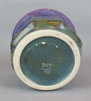 Vintage 60 - 70 ' s MAREI KERAMIK 511/13 Planter Purple West German Pottery Fat Lava 4