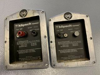 Vintage Klipsch Heresy Hip Aluminum Speaker Terminal Panels