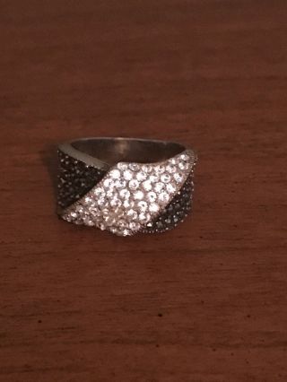 Vintage Sterling Silver And Marcasite Ring - Size 6 1/2