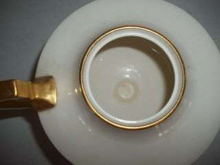 Vintage Lenox Teapot white with gold trim. 3