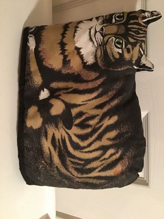 Vtg Kitty Cat Pillow Case Cover Pillow Slip On,  Like A Sham,  Unique