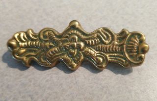 Vintage Kalevala Koru Finland Bronze Pin Brooch Signed (nos) Old Stock