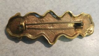 Vintage KALEVALA KORU FINLAND Bronze Pin Brooch Signed (NOS) Old Stock 3
