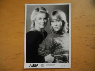 Abba Vintage Glossy Promo Photo 207 - 83 - Agnetha,  Frida