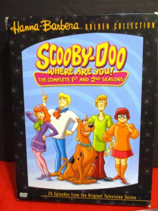 vintage “SCOOBY - DOO WHERE ARE YOU?” Seasons 1 & 2 DVD BOX SET all DVDs fine 2