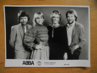 Abba Vintage Glossy Promo Photo 204 - 83