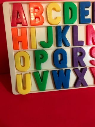 Vintage Fisher Price Little People School House Letter Tray Complete 5