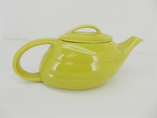 Vintage Bauer Pottery Aladdin Beehive Art Deco Teapot Light Green