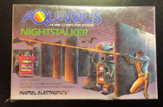 Vintage 1983 Mattel Electronics Nightstalker Video Game For Aquarius Computer