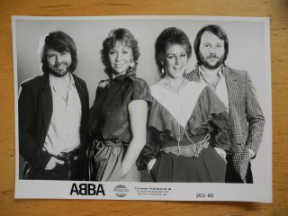 Abba Vintage Glossy Promo Photo 203 - 83