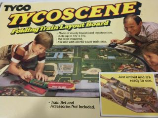 1982 Vintage - Tycoscene Folding Train Layout Board 4.  5 