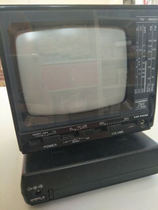 Vintage 1980 ' s Portavision Portable TV - Hanimex HTV5 2