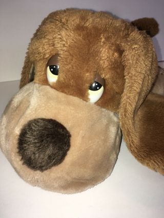 Vintage Russ " Samuel " Basset Hound Dog Brown Stuffed Animal Plush Dog 15 1/2 "