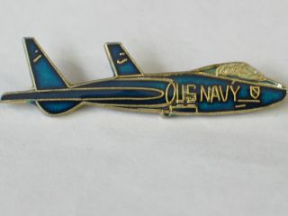 F - 7u Cutlass Airplane Pin Vintage Blue Angels Us Navy Jet Aircraft Pin