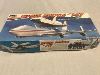 Vintage 1977 Revell Enterprise Space Shuttle And Boeing747 Plastic Model Kit Set