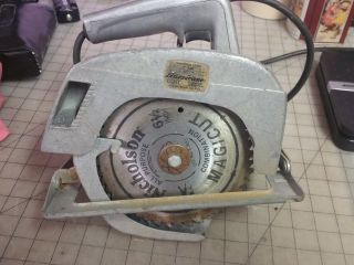 Vintage Hurricane 7 " Circular Saw Model 9 Amp 5500 Rpm Industrial Listed