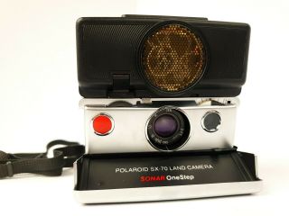 Vintage Polaroid Sx - 70 Instant Film Leather Land Camera 1970 