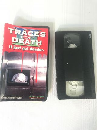 Traces Of Death 2 Ii Dead Alive Vhs Faces Mondo Shock Scary Gore Cult Horror Vtg