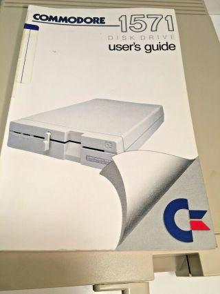COMMODORE 1571 DISK DRIVE COMPLETE WITH USER GUIDE FOR COMMODORE 128 COMPUTER 4