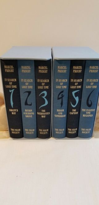Folio Society Marcel Proust.  In Search Of Lost Time.  6 Vol Set.  2 Slipcases