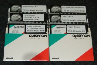 6 Disks Of Diagnostics And Handy Programs For Trs - 80 Model 4 Restorers Repairers