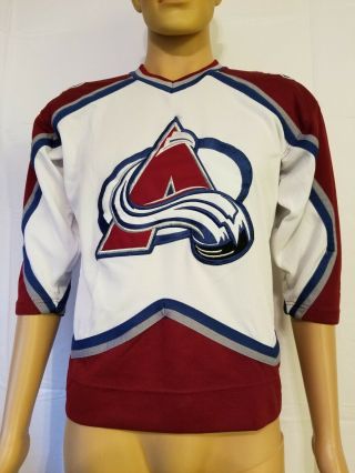 Vintage Starter Colorado Avalanche Jersey Stitched Size Small Nhl Hockey
