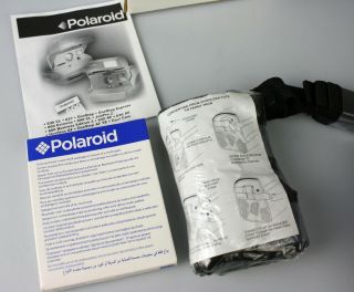 Polaroid 600 Instant Camera Blue With Handle and Film 3