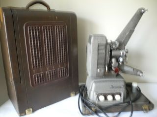 Vintage Revere S - 16 Sound Projector 16mm Movie Film W/ Amp & Case Parts Repair