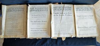 Dearborn Independent 4 Bound Vols.  1921 - 23 Henry Ford Anti - Semitism Conservatism