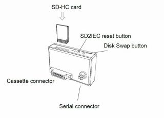 Commodore 64 VIC20 1541 Disk Drive Emulator SD2IEC SD Card Reader 4