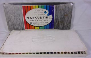 Vintage 1950s NUPASTEL EBERHARD FABER 24 Count Artists Pastel Color Sticks 4