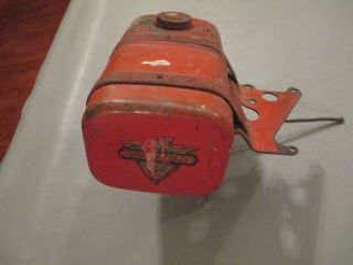 Vintage Clinton Small Engine Gas Tank W/ Bracket Fuel Line And Glass Filter