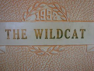 The Wildcat 1952 Yearbook Wink High School,  Wink Texas Roy Orbison SIGNED 2