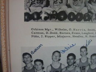 The Wildcat 1952 Yearbook Wink High School,  Wink Texas Roy Orbison SIGNED 7