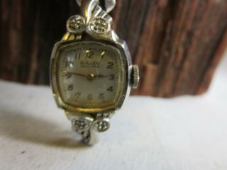 Vintage Gruen Veri Thin 10k Gold Filled Diamond Ladies Watch Repair Rp6
