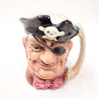 Vintage Ceramic Pirate Character Toby Beer Mug Made In Japan 449