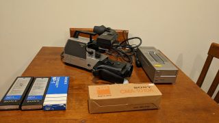 Vintage Professional Sony Trinicon Smf Hvc - 2500 Video Camera Ac Adapter Cma