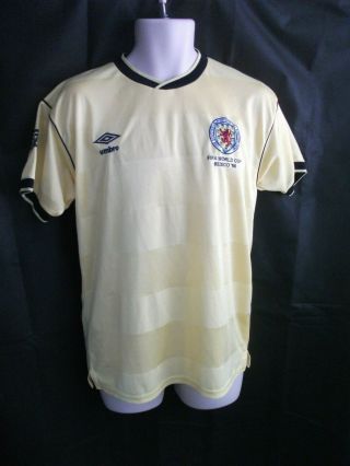 Vintage Umbro Scotland 1986 Football Shirt Away